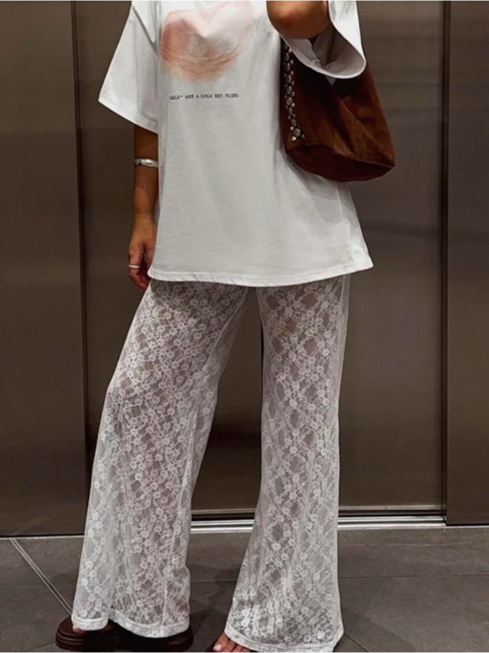 Peppermayo White Pants - Picture 2 of 3
